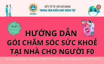 Hướng dẫn gói chăm sóc sức khỏe tại nhà cho người F0 (phiên bản 1.5)